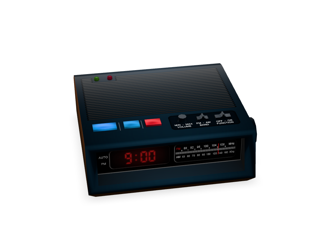 Digital radio clock